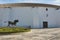 bronze statue in front of the bullfight arena in Ronda