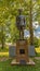 Bronze statue of General John J. Pershing, in full Military uniform