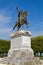 Bronze statue of king on horseback