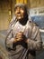 Bronze statue of Mother Teresa in St Patrick`s Cathedral New York