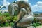 Bronze statue of nude woman in Budva