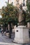 Bronze statue of Pope John Paul II in The Plaza de Virgen de los Reyes, Seville, Spain