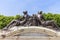 Bronze statues around the Queen Victoria Memorial, London, United Kingdom