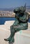 Bronze statues of two women on the jetty of Trieste in Friuli Venezia Giulia (Italy)