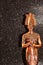 Bronze statuette of the Egyptian Tutankhamun. Figure of the Pharaoh