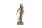 Bronze statuette of Themis on white