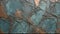 Bronze Tapestry: Verdigris Slate Symphony Unveiled. AI generate