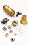Bronze thimble and snap fasteners
