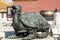 The bronze tortoise statue