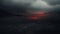 Brooding Lovecraftian Landscape With Red Light - Uhd Photobashing Art