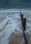 Brooding, stormy sky over Blyth Beach.