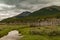 Brook in wetlands at Martial Mountains, Ushuaia, Argentina