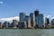 Brookfield Place and World Trade Center off the Hudson River in