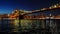Brooklyn Bridge Manhattan Skyline New York City Night