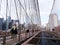 Brooklyn bridge road and pedonal areas, New York