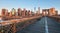 Brooklyn Bridge at sunrise, New York City , Manhattan