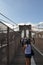 Brooklyn Bridge Walking Path in New York City