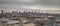 Brooklyn Industrial Aerial with NYC skyline
