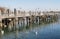 Brooklyn nature landscape on Emmons Ave pier with the swans and water