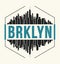 Brooklyn New York graphic, t-shirt design, tee print, typography