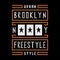 Brooklyn. Retro illustration.