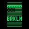 Brooklyn. Retro illustration.