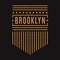 Brooklyn. Retro illustration.