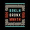 Brooklyn retro print.