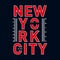 Brooklyn typography design for t shirt