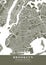 Brooklyn - United States Fir Plane Map