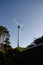 Brooklyn wind turbine on windy day, wellington