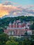 Brooks Hall and Woodburn Hall at sunset in Morgantown WV