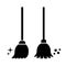 Broom clean vector icon