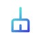 Broom pixel perfect gradient linear ui icon