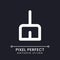 Broom pixel perfect white linear ui icon for dark theme