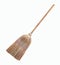 Broom wooden on white bg 2