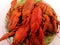 Brotherhood of red crawfish, Boiled crawfish with dill, Cancers to beer, beer snacks