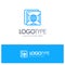 Brower, Internet, Web, Globe Blue Logo Line Style