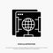 Brower, Internet, Web, Globe Solid Black Glyph Icon