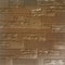 Brown 3D wall panel texture with faux bricks design