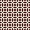 Brown abstract background with overlapping circles. Petals motif. Seamless pattern with classic geometric ornament