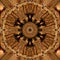 Brown Abstract Mandala Kaleidoscope texture