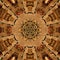 Brown Abstract Mandala Kaleidoscope texture