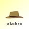 brown akubra hat simple flat vector illustration