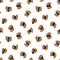 Brown Animal Leopard Seamless Pattern Background