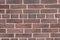 Brown background of unusual building brick