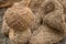 Brown ball Hemp filament of yarn