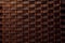 Brown basket weaving wood background