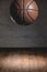 brown basketball ball falling