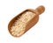 Brown Basmati Wild Rice in a Wooden Scoop